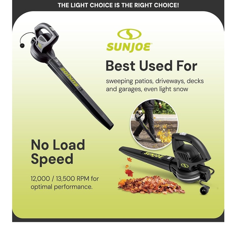 Black Compact Leaf Blower (can also be used for snow blowing) - Picture 4 of 6